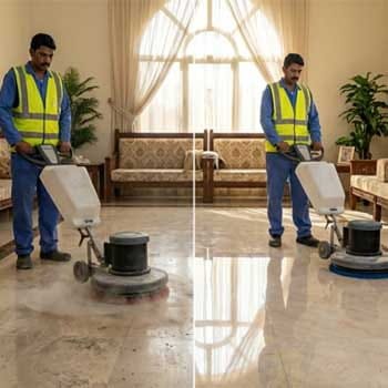 خدمة جلي وتلميع الأرضيات